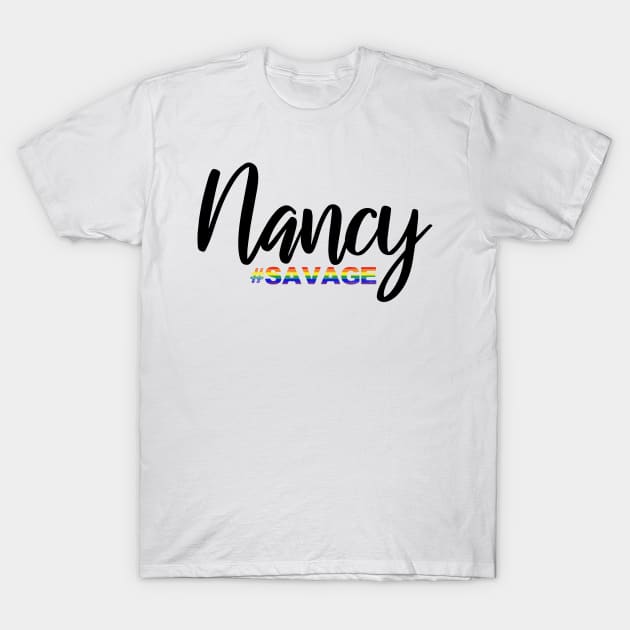 Funny Nancy Pelosi Savage Meme Rainbow Political Gifts T-Shirt by gillys